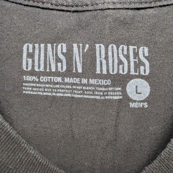 Guns N' Roses Front & Back Graphic Tee SS Black - Size Large (M) - Picture 5 of 5